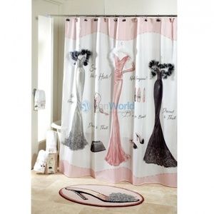 Avanti Linens Dressed To Thrill Fabric Shower Curtain